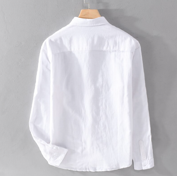 Harbor Linen Long-Sleeve Shirt/White