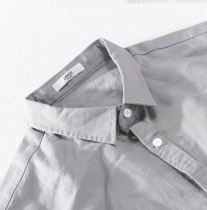 Harbor Linen Long-Sleeve Shirt - Gray