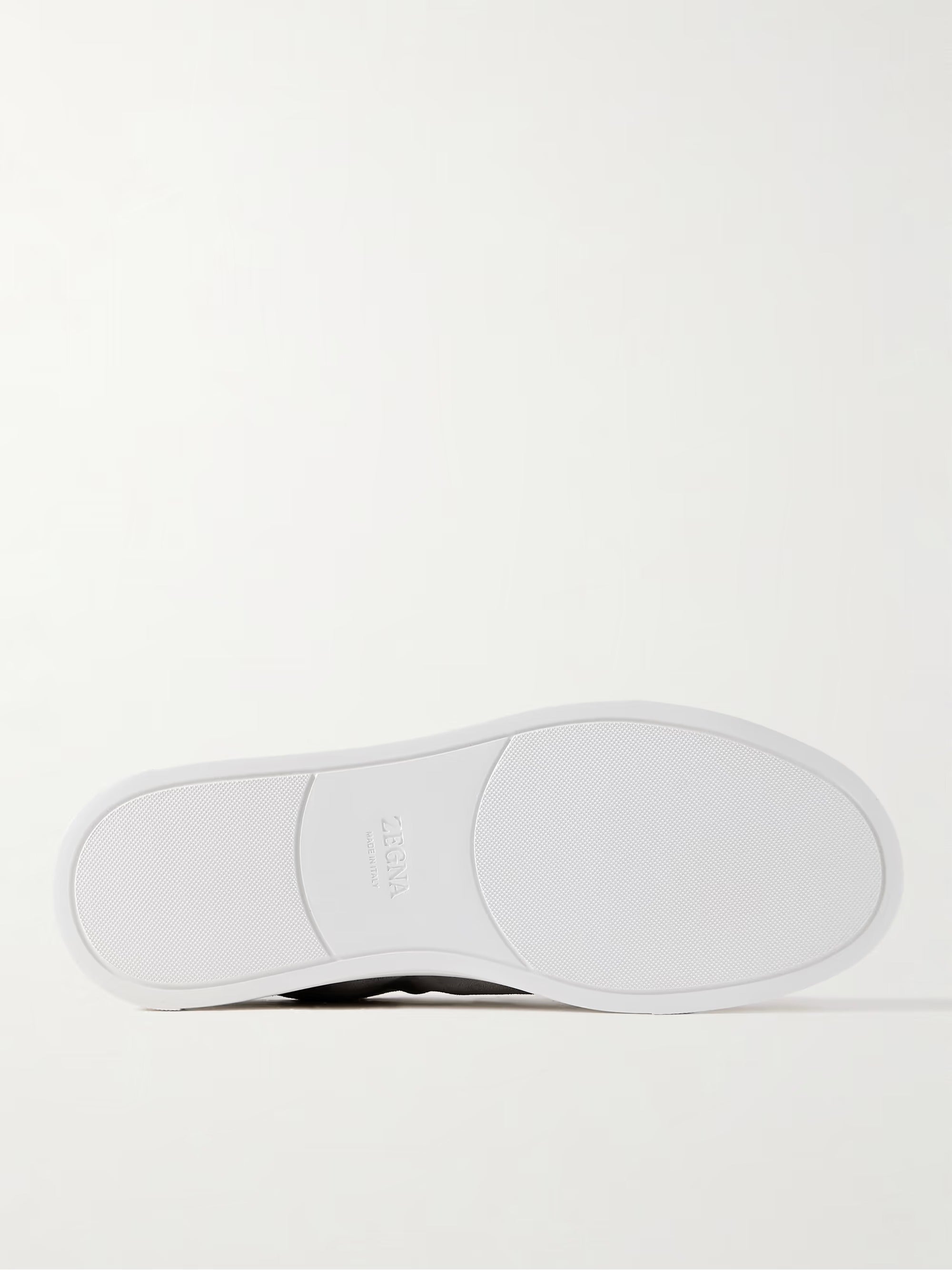 Triple Stitch Suede Slip-On Sneaker – Gray