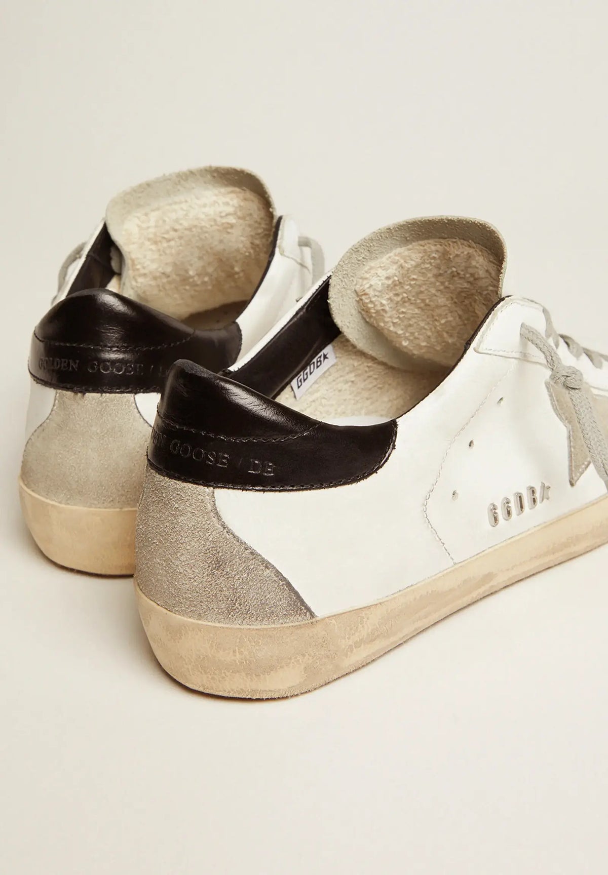 Super-Star clássico low-top - White/Beige - rear product view