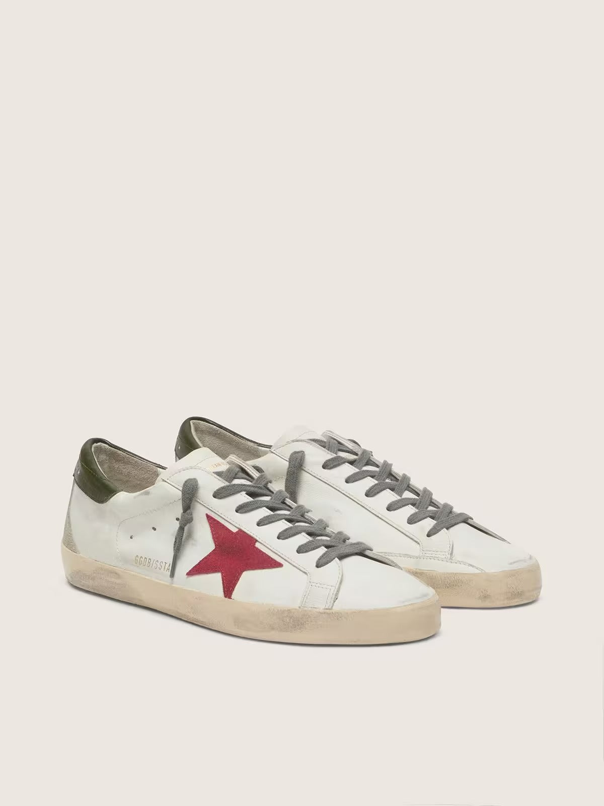 Super-Star Sneakers - Red/White - rear product view
