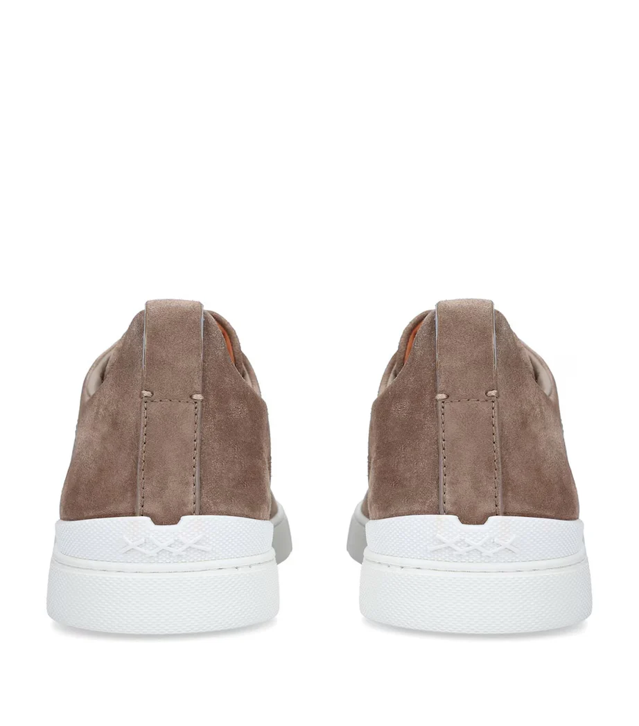 Triple Stitch Suede Sneakers