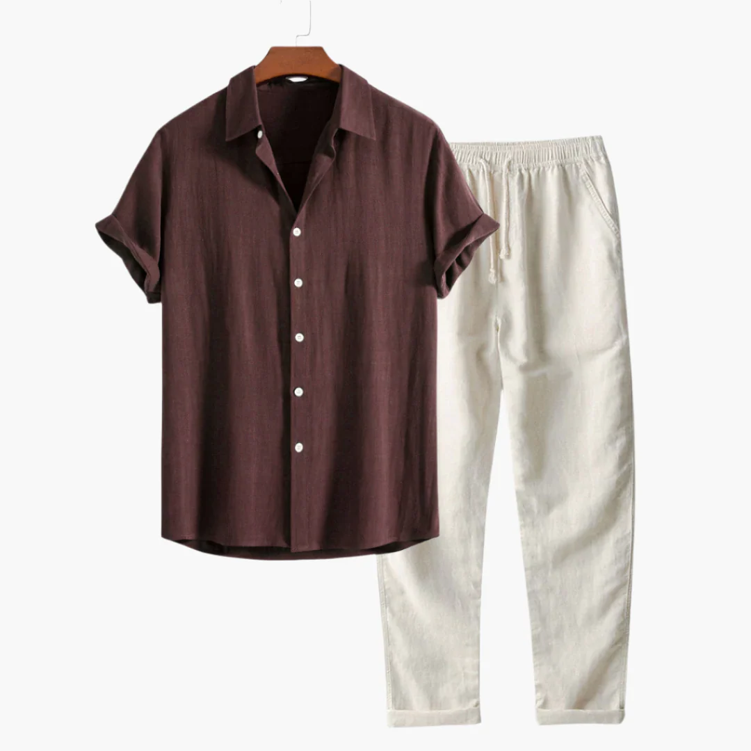 Mediterraneo Lightwear Set - Coffee