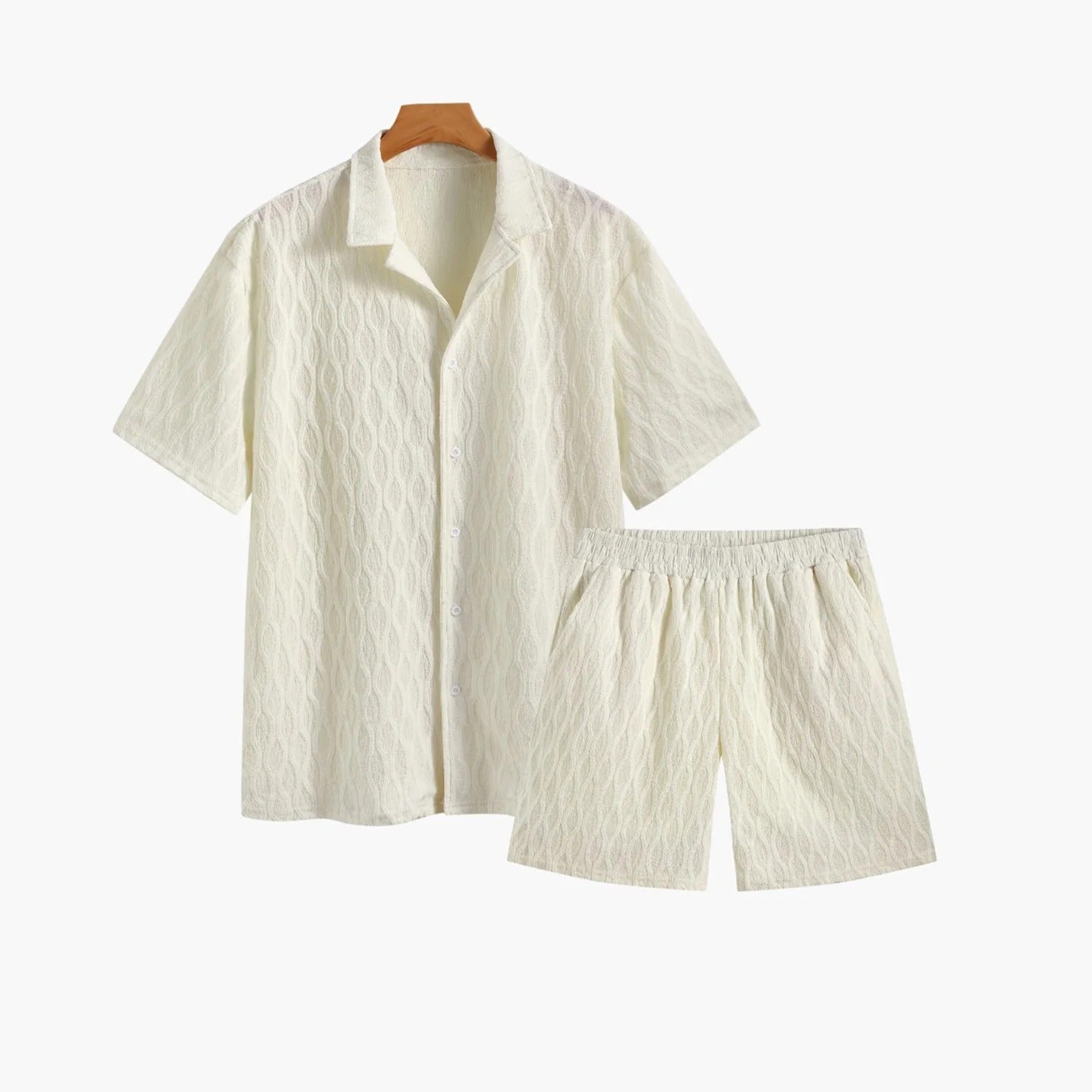 Coastal Weave Cotton Set - Ivory