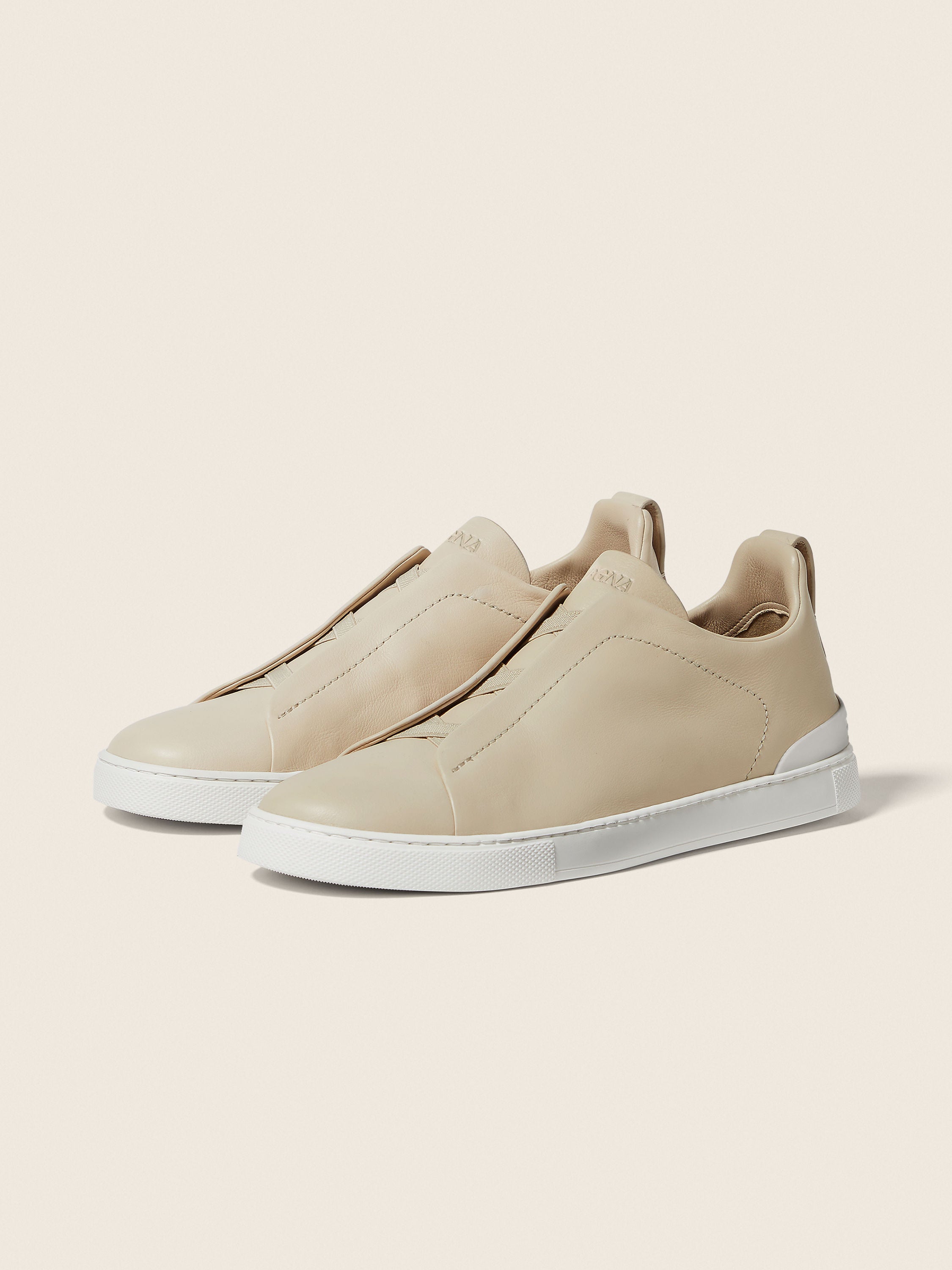 Triple Stitch SECONDSKIN Slip-On Sneaker - Light Beige