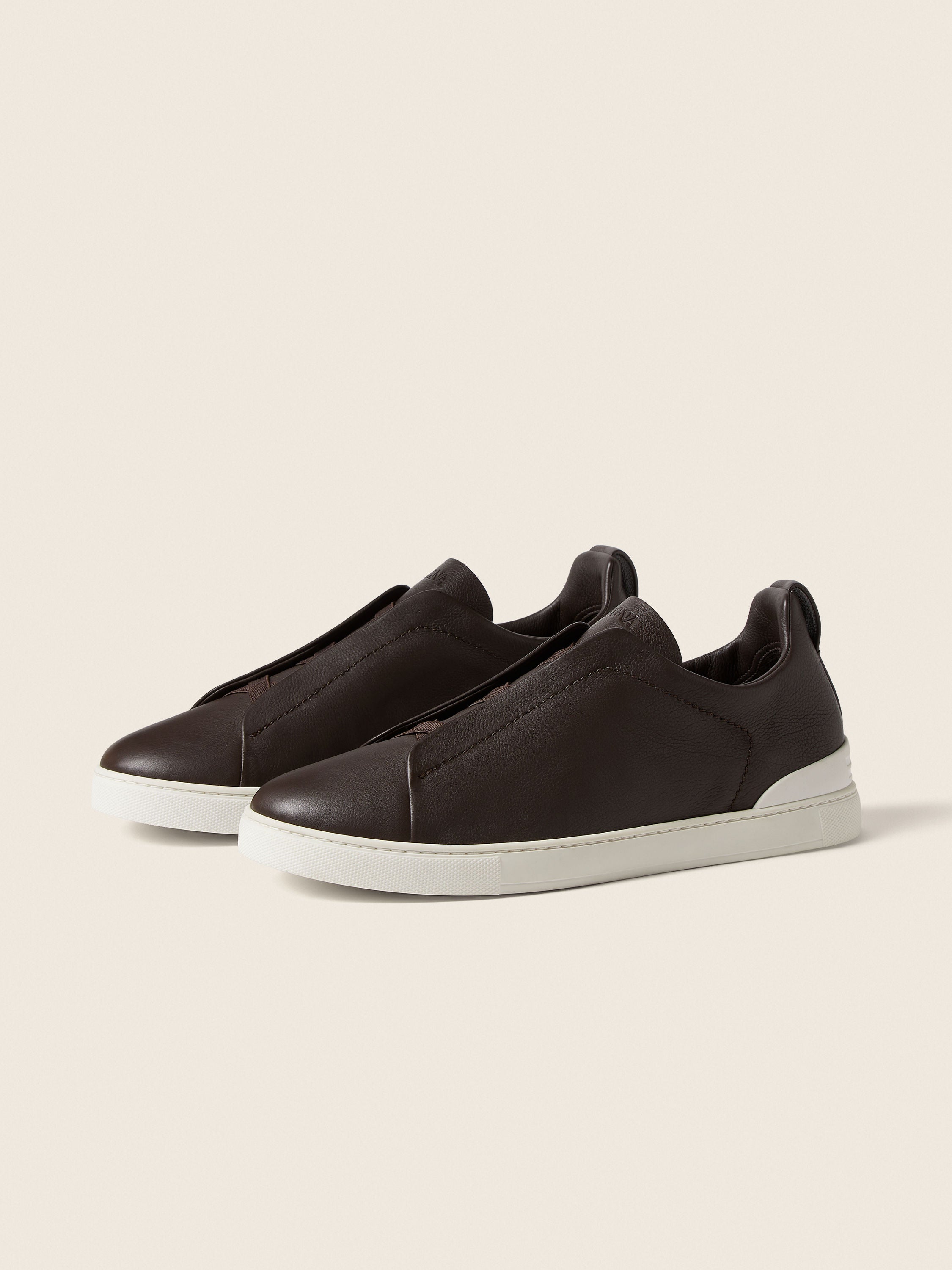 Triple Stitch SECONDSKIN Slip-On Sneaker - Dark Brown