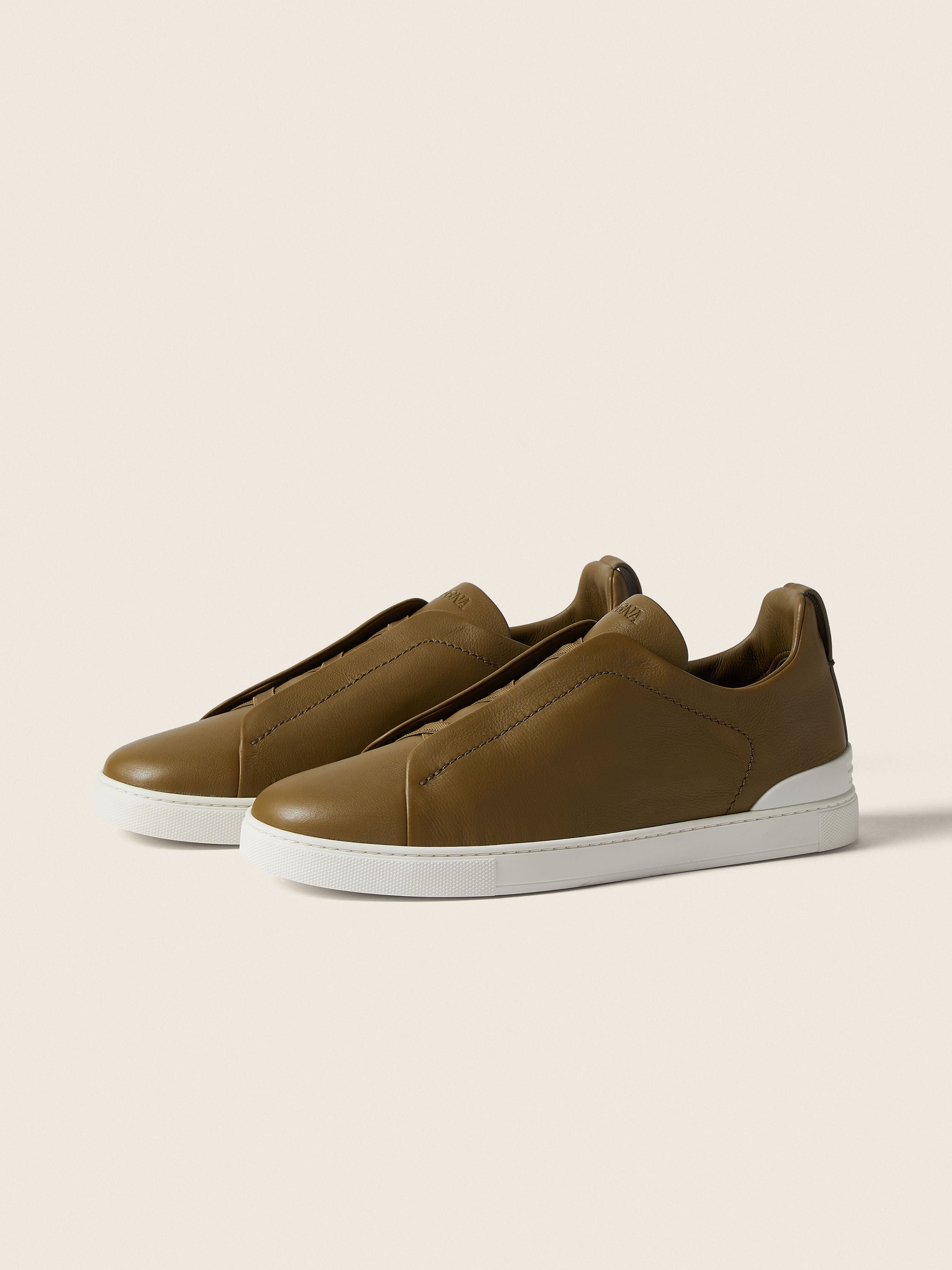Triple Stitch SECONDSKIN Slip-On Sneaker - Army Green