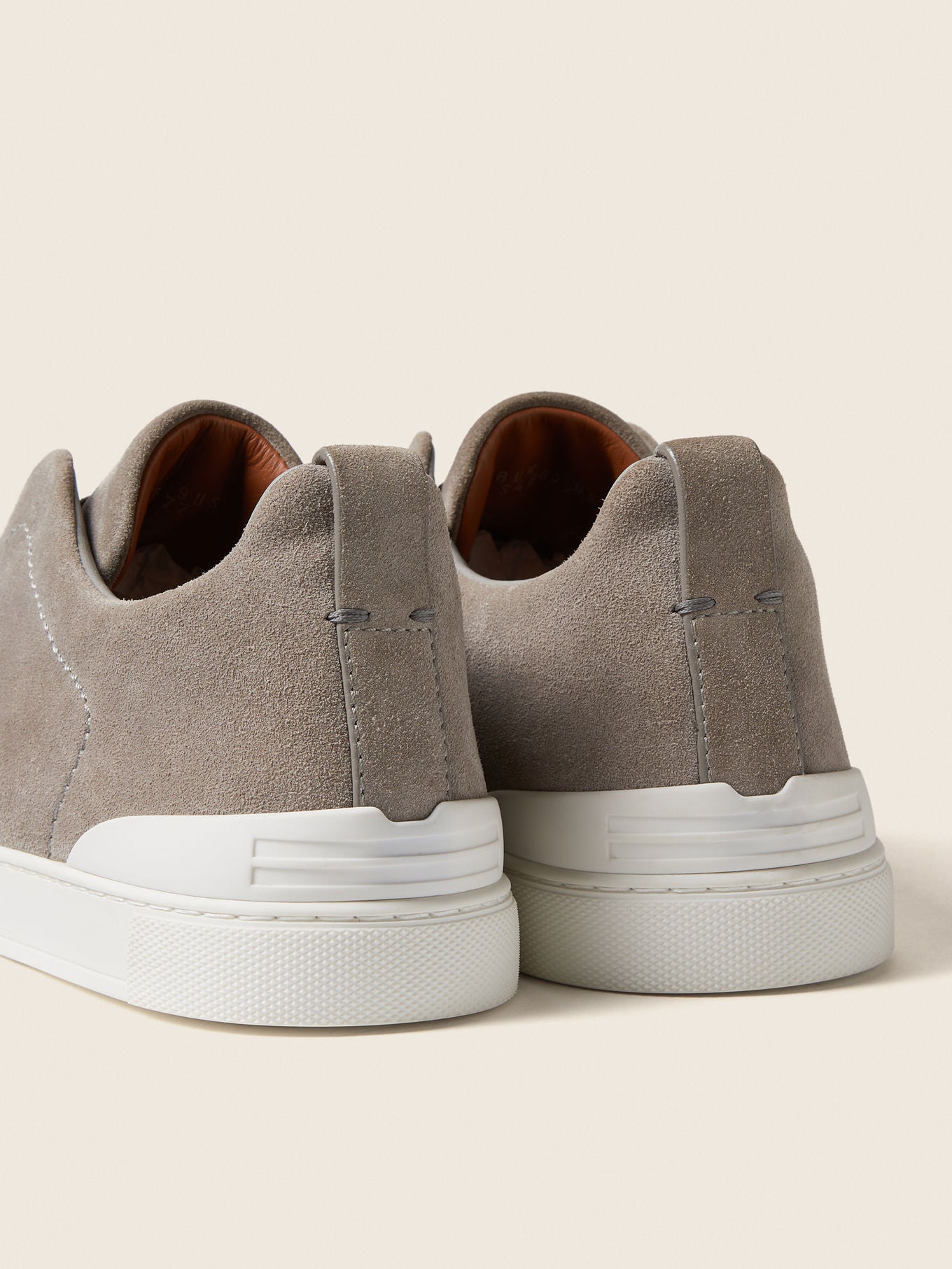 Triple Stitch Suede Slip-On Sneaker – Gray