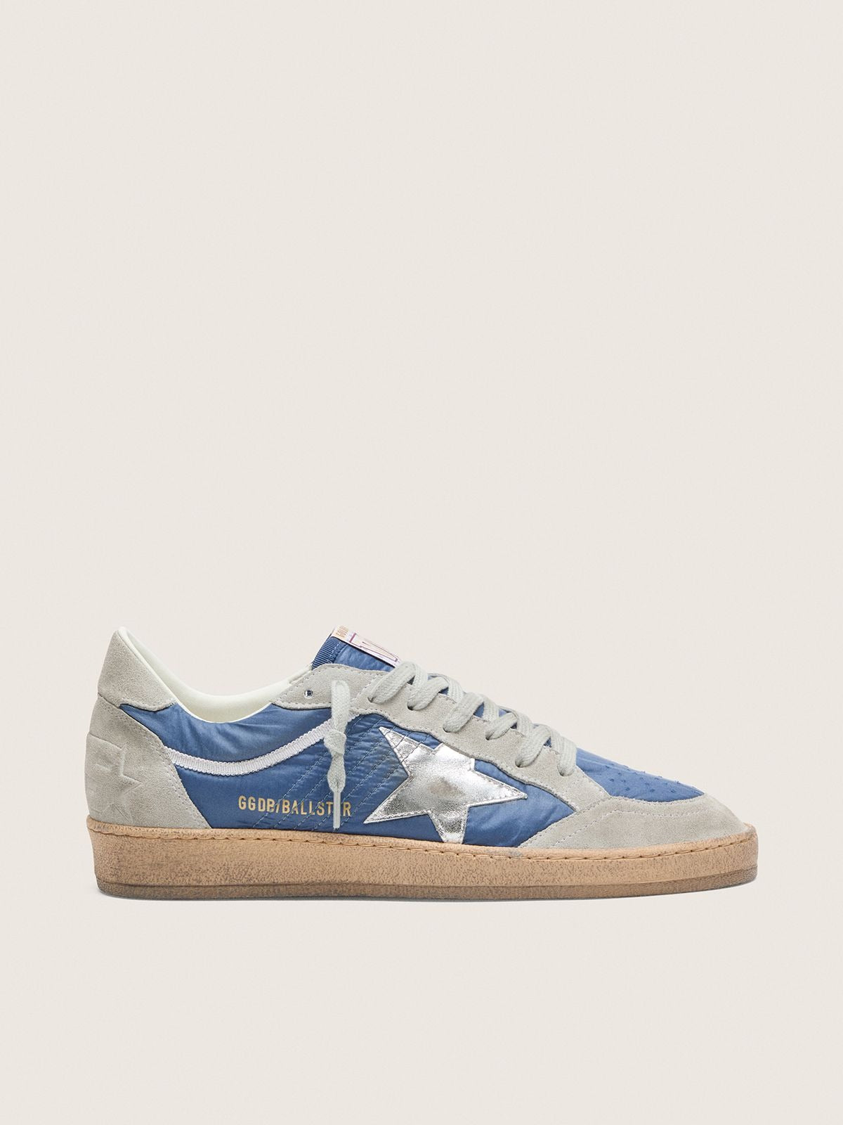 Ball Star Suede Leather Sneakers - Silver/Light Gray - alternate view