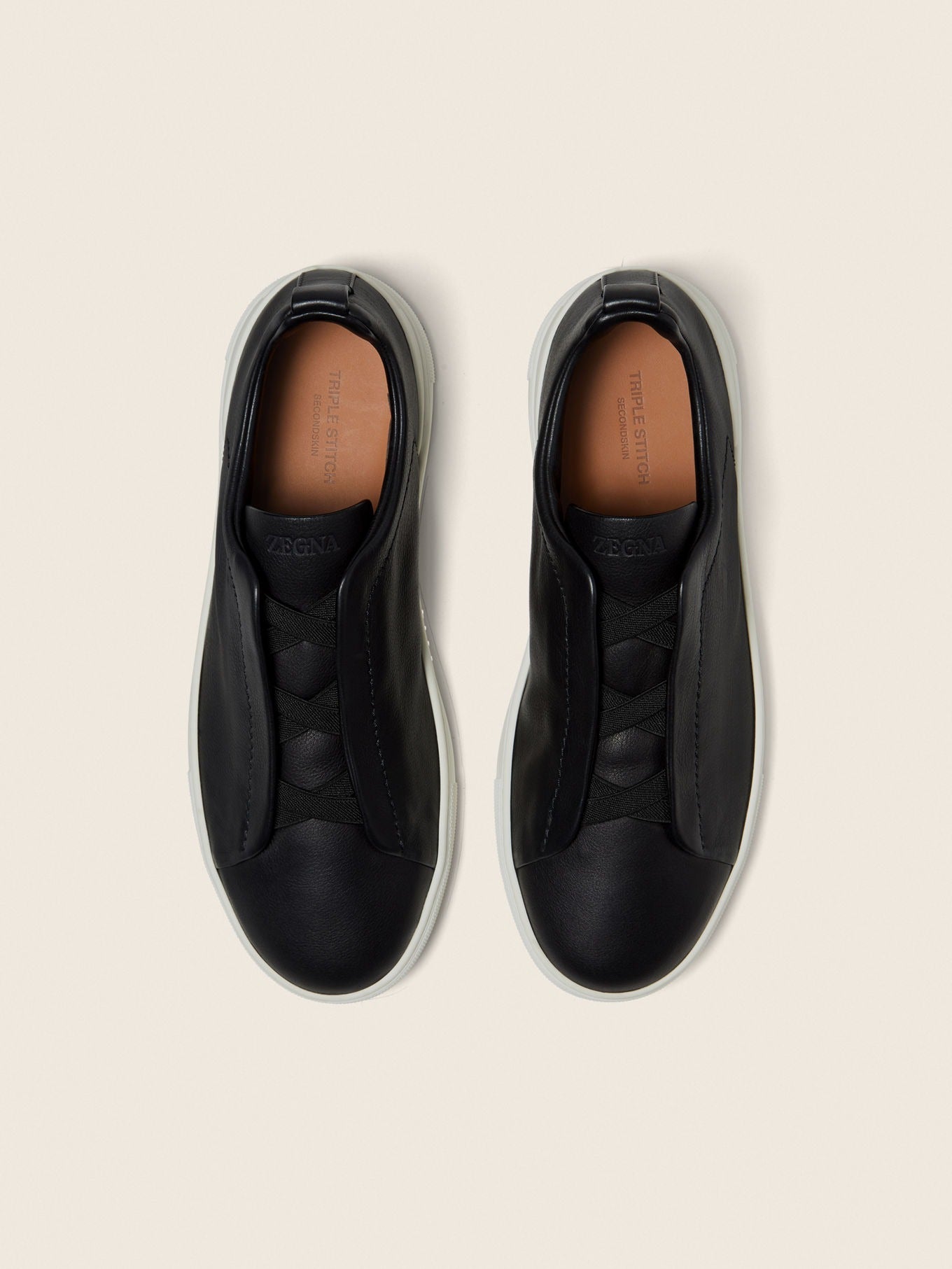 Triple Stitch SECONDSKIN Slip-On Sneaker - Black