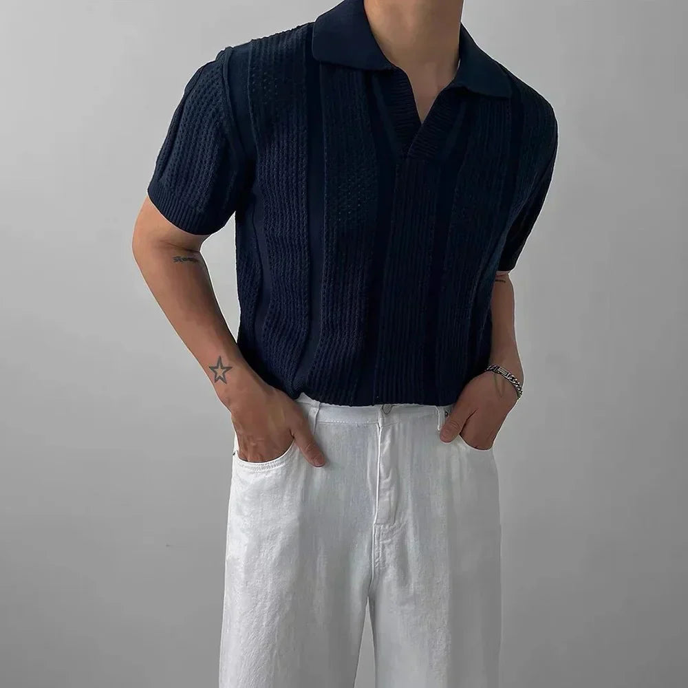 Riviera Knit Polo – BLUE