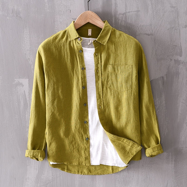 Harbor Linen Long-Sleeve Shirt - Green
